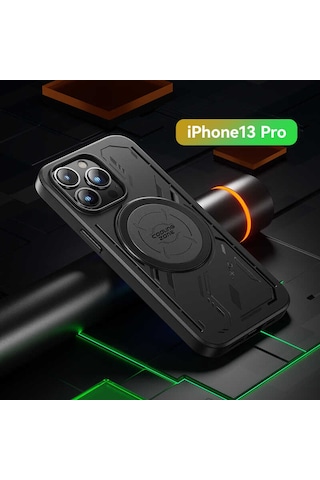Benks Apple Uyumlu iPhone 13 Pro Kılıf Benks Isınmayı Önleyici Magnetik Oyuncu Telefon Kılıfı ZORE-220220