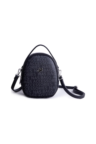 Nas Bag Mini Kadın Sırt ,el Ve Omuz Çantası Dönüştürülebilir Tasarım Siyah Yazılı En:17cm Boy :22cm Çok Renkli