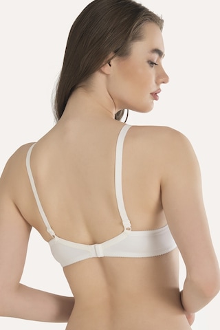Nbb Kadın Beyaz Çıkarılabilir Destekli Mikro Sütyen Beyaz