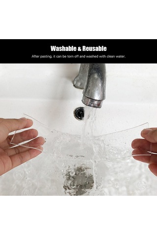 Konesam Transparan Akrilik Nano Bant - Yıkama Uygun Sürekli Yetenekli Çift Taraflı Bant 30mm X 3m X 2mm