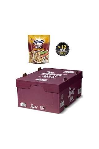 Eti Lifalif Yer Fıstıklı ve Hurmalı Müsli 12 x 350 G