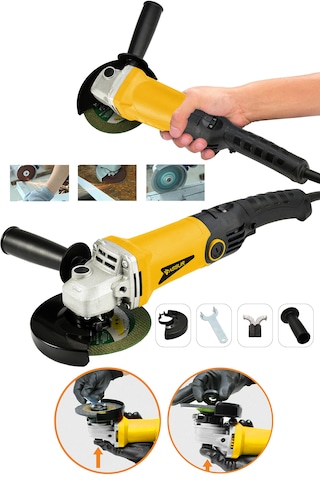 Assur ASR302 125 MM 1200W Avuç Taşlama Sarı