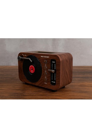 Lexroo Mini Boy Retro Bluetooth Radyo Hoparlör Cz1011bt - Kahverengi