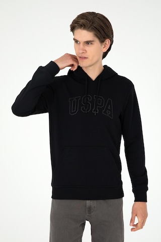 U.S. Polo Assn. Erkek Siyah Basic Sweatshirt 50295175-VR046