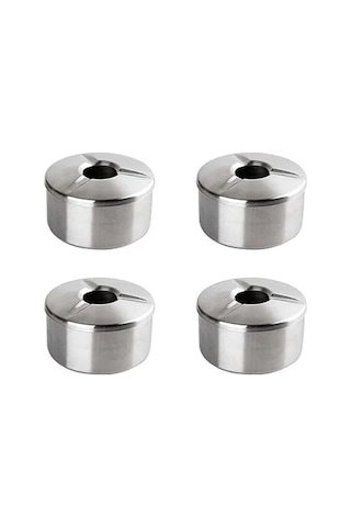 4'lü Derin Metal Küllük Seti, Dayanıklı Ve Kullanışlı