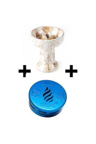 Kefo Gold Kefo Sarı Rock Star Lüle + Mavi Kefo Ember Nargile Lotus Közlük Cezve