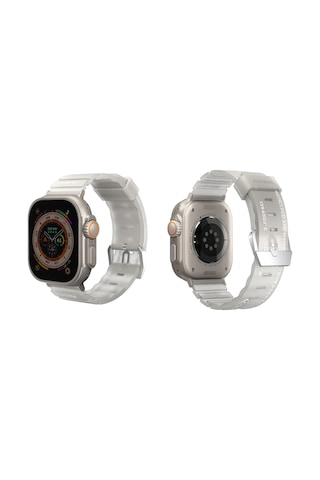 Watch 7 Akıllı Saat Kordonu 45mm New Shokku Silikon Strap Kayış Beyaz Beyaz