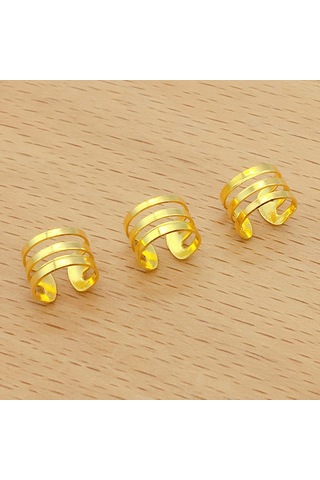 Örgüler Ve Dreadlocks İçin Metal Saç Manşet Halkaları - 100 Adet Saç Takı Klipsleri Silver Type B, Type B