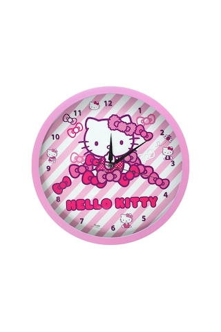 Ykc Hello Kitty Çocuk Odası Duvar Saati-Lisanslı Diğer