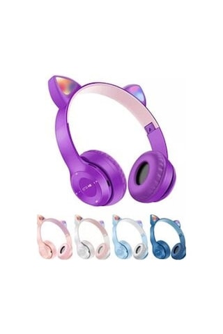 Cabotech P47M Bluetooth 5.0 Kedi Tasarımlı Katlanabilir Kulak Üstü Kulaklık