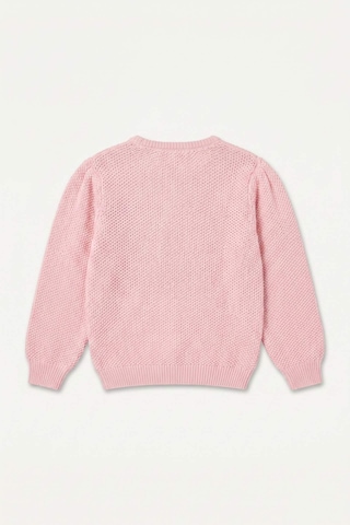 Defacto Kalp Nakışlı Bisiklet Yaka Düğmeli Triko Hırka Kız Bebek H9425a526aupn82 Pembe-pn82