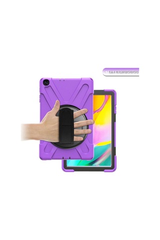 Samsung Galaxy Uyumlu T510 Tab A 10.1 Kılıf Amazing Tablet Kapak - Mor