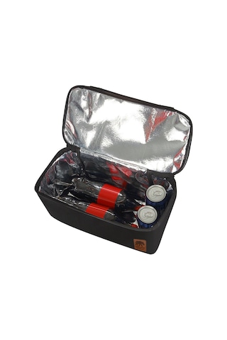 Kamp Ayısı Thermo Bag - Sıcak/soğuk Termal Korumalı Kamp, Piknik, Plaj Çantası 16+22 Lt Siyah