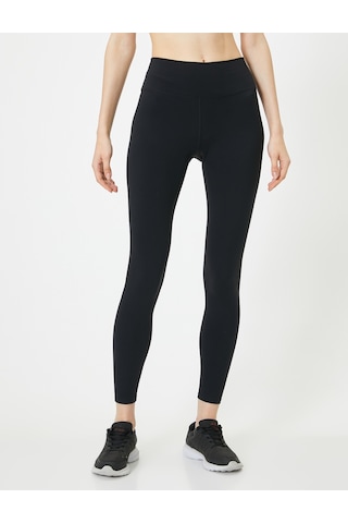 Koton Spor Tayt Standart Bel Dar Kalıp Siyah 4sak40160nk Siyah