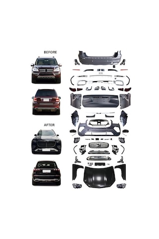 Mercedes Gl X164 Uyumlu Gls X167 2024 Maybach Yükseltme Facelift Body Kit Seti-hazır Stok
