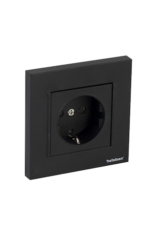 Netelsan Byobu Siyah Top. Priz + Çerçeve