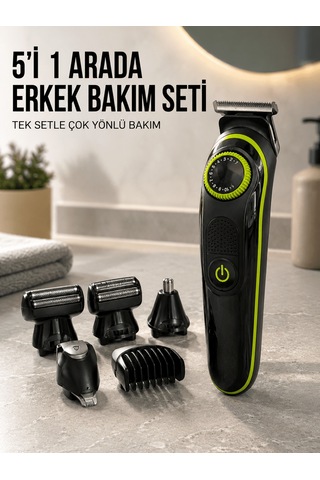 Erkek Kişisel Bakım Seti Çok Amaçlı Sakal Vücut Burun Kulak Tıraş