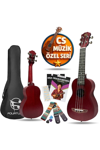 Fourtune Elio UKS-21RD Soprano Ukulele Maun Hakiki Ağaç (ÖZEL SERİ)