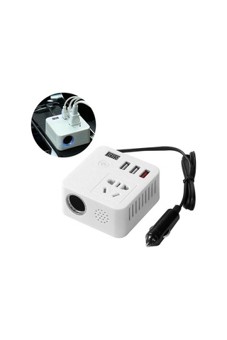Powermaster Çok Fonksiyonlu 150w 12v/24v 220v Usb Çıkışlı Araç İnvertörü