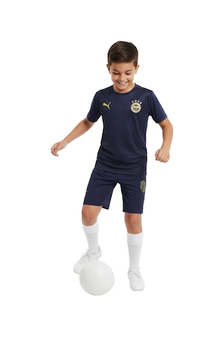 Puma Fenerbahçe A Takım Futbolcu Lacivert Antrenman Çocuk T-shirt Ve Şort Takımı Lacivert