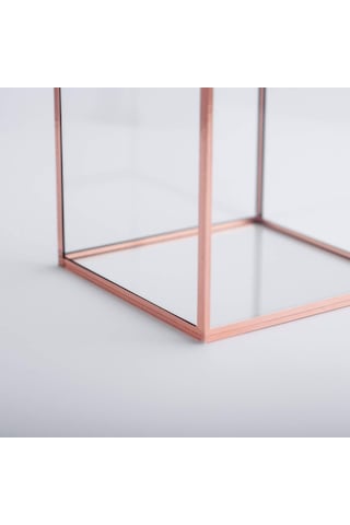 15x10x10cm Bakır Rose Gold Geometrik Teraryum Cam Fanus Vazo Mumluk Yapımı Dekoratif Çok Renkli