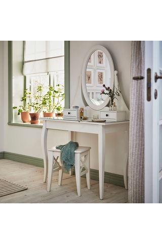Makyaj Masası, Beyaz, 100x50 Cm Beyaz