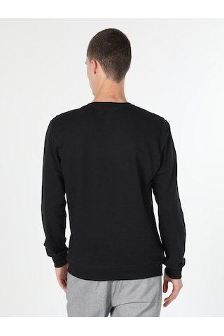 Colin's Colins Regular Fit Baskılı Siyah Erkek Sweatshirt 001