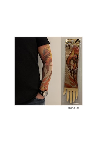 Giyilebilir Dövme 3 Çift 6 Adet Kol Çorap Dövmesi Sleeve Tattoo Set17