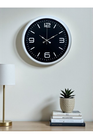 Prime White 40 Cm Metal Modern Duvar Saati Diğer