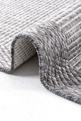 Hoom Rugs Nova 2004 Gri İnce Kaymaz Latex Tabanlı Sisal Halı