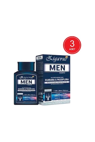 Zigavus Erkekler için Saç Dökülme Karşıtı Şampuan 3 x 300 ML