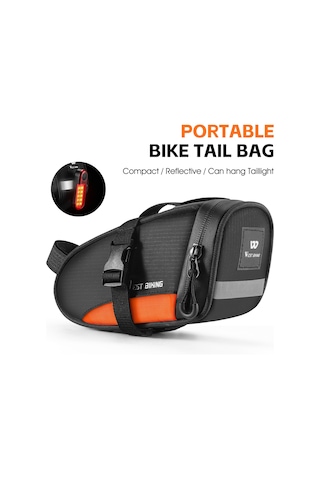 West Bıkıng-bisiklet Selesi Tüp Çantası Su Geçirmez Bisiklet Koltuk Y28809c Turuncu