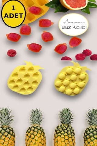 Silikon Buz Kalıbı Silikon Yapışmaz Buzluk Ananas Buz Kalıbı Diğer