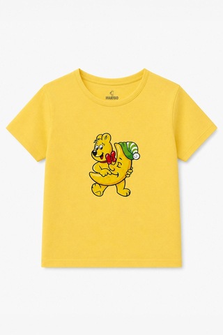 Harıbo Haribo Lisanslı Ayıcık Baskılı Erkek Çocuk Pijama Takımı Sarı