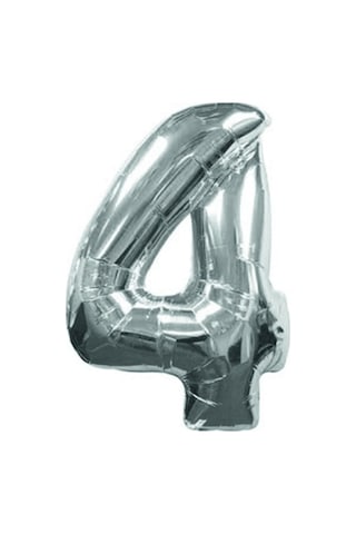 Gümüş Folyo Balon 16 " İnç 40 CM 4 Rakamı Gümüş Folyo Balon 16 " İnç 40 CM 4 Rakamı