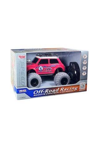 Vardem Uzaktan Kumandalı Full Fonksiyon 1:18 Şarjlı 2.4g Sevimli Off-road Mini Araba Kırmızı