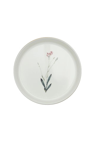 27 Parça 6 Kişilik Porland Botanical Porselen Yemek Takımı -5879 Beyaz
