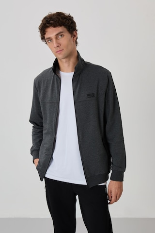 Tommy Life Anton Antrasit Melanj - Siyah Jogger Eşofman Takım - 85178 Antrasit - Siyah