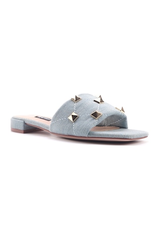 Nine West Izro2 4fx Mavi Kadın Düz Terlik 000000000101484528 Mavi
