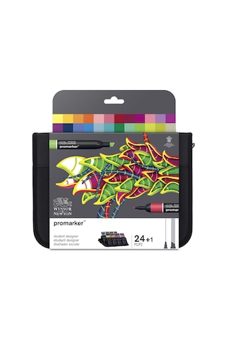 Winsor & Newton Promarker Wallet Student Designer Keçeli Çift Uçl