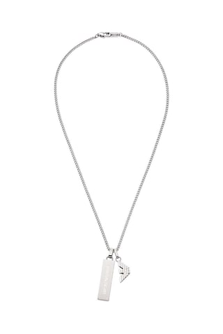 Emporio Armani Ajegs3306-040 Erkek Kolye Metalik Gri