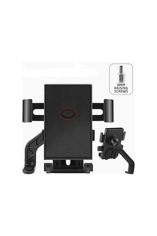 Otommatik Model Motosiklet Telefon Tutucu Ayna Bağlantılı - 9091864524000ynt