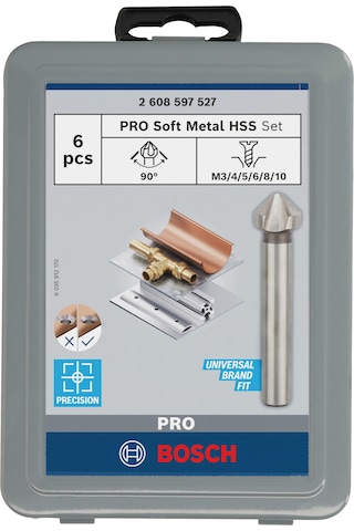 Bosch Pro Soft Metal Hss Havşa Ucu Seti, 6lı - 2608597527