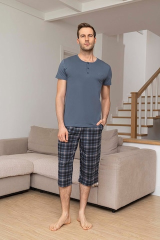 Aydoğan Erkek Civan Modal Bermuda Mavimsi Gri Pijama Takım 0029 Petrol