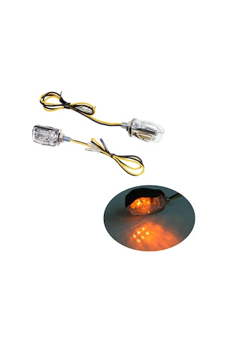Suntek Led Dönüş Sinyali Işıkları 12 V Motosiklet İçin 6 MM Montaj Cıvatası 2 Parça