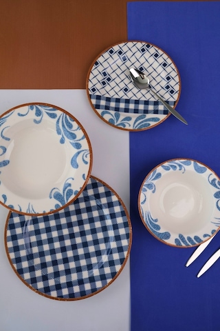 Tabak Evi Porselen Lindy Yemek Takımı 6 Kişilik 24 Parça Bns24ykprs1216 Çok Renkli