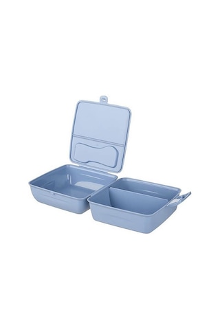 Luna 3 Bölmeli Çatal Bıçaklı Beslenme Kabı - Diyet Kabı - Çatal K