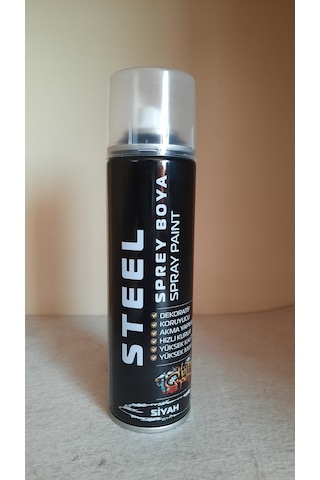 Steel Sprey Boya 200 ML Siyah
