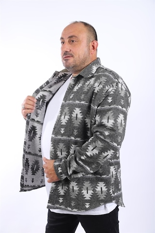 Moc Grande MocGrande Oduncu Gömlek Mc Three Rug Print 22212 Gri