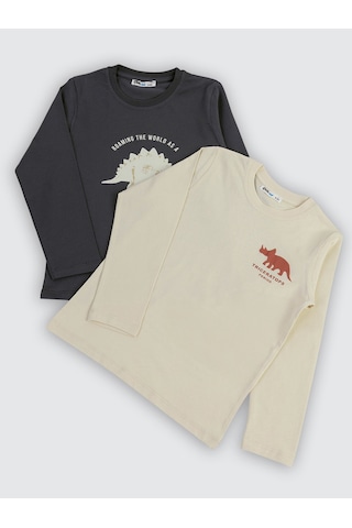 Civil Boys Erkek Çocuk 2'li Sweatshirt 5-13 Yaş Antrasit